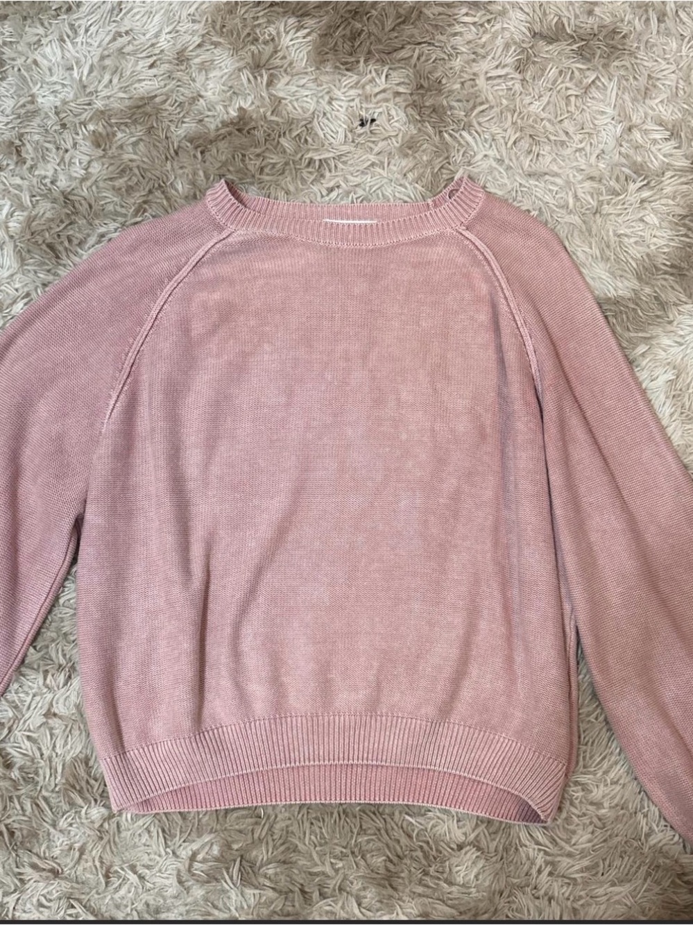 Mustard Seed Dusty Pink Crewneck Sweater
